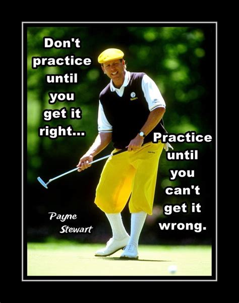 Inspirational Golf Quote Poster Practice Commitment T For Men