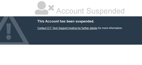 Icttech Support Knowledgebase “this Account Has Been Suspended