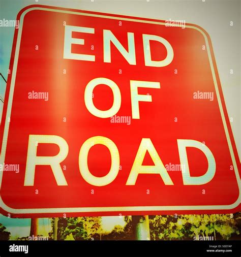 End Road Sign Hi Res Stock Photography And Images Alamy