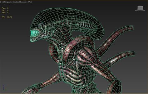 3d Model Alien Xenomorph Vr Ar Low Poly Cgtrader