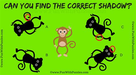 Shadow Picture Riddle For Kids With Answer Brain Teasers