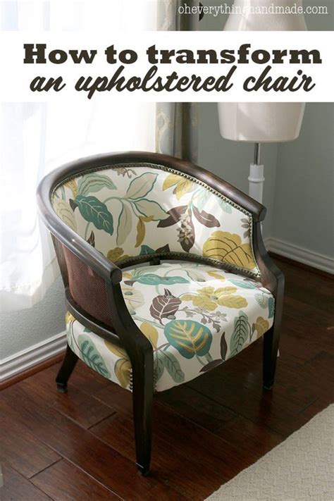 Diy How To Transform An Upholstered Chair Nice Weekend Diy And