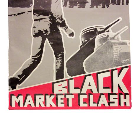 Lot The Clash Promotional Poster For 1980 Album Black Market Clash