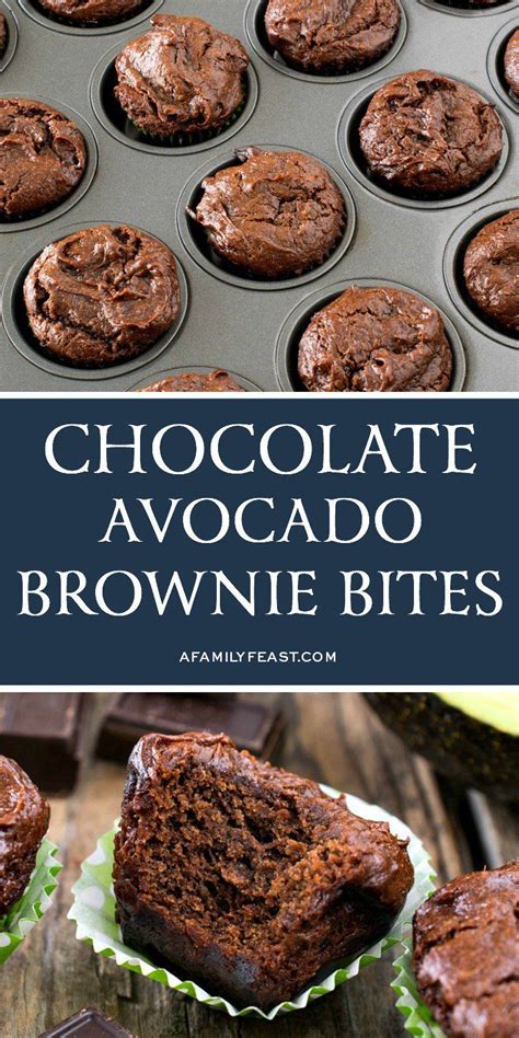 Chocolate Avocado Brownie Bites Are A Delicious Sweet Treat That
