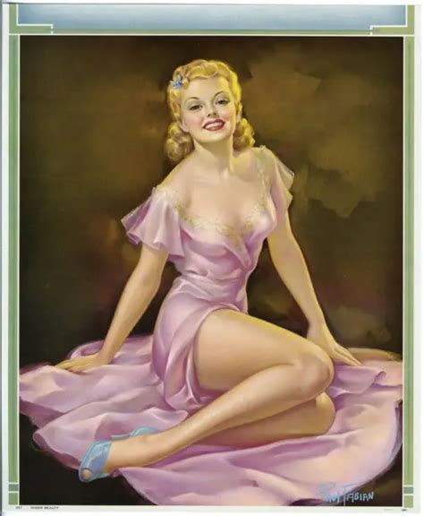 vintage original art deco 1940s billy devorss pin up print leggy brunette dancer 19 99 picclick