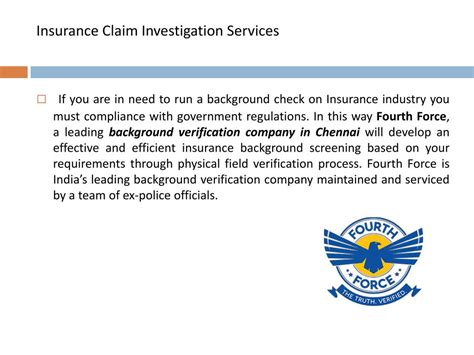 Claims investigators examine the facts of claims. PPT - Facts you should know about the insurance background checks PowerPoint Presentation - ID ...