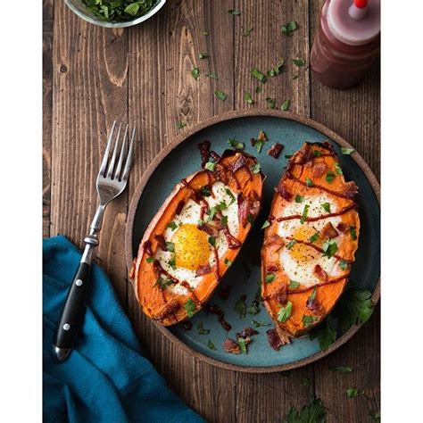 Sweet Potato And Egg Breakfast Boats By Willcookforfriends Quick And Easy Recipe The Feedfeed