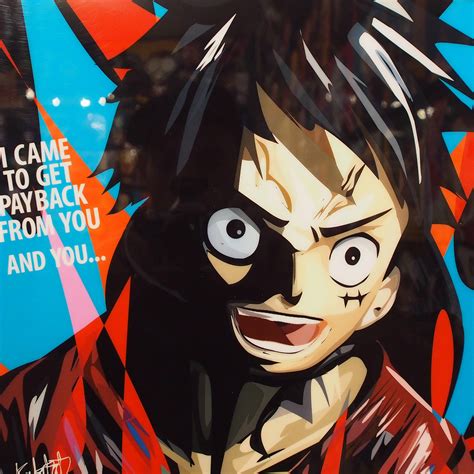 Monkey D Luffy Pop Art Poster One Piece Infamous Inspiration