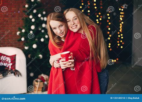 Sisters At Home Stock Photo Image Of Fashion Decorated 135140318