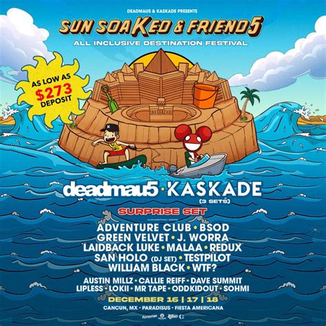 Deadmau5 And Kaskade Bring Destination Festival To Cancun Edmtunes