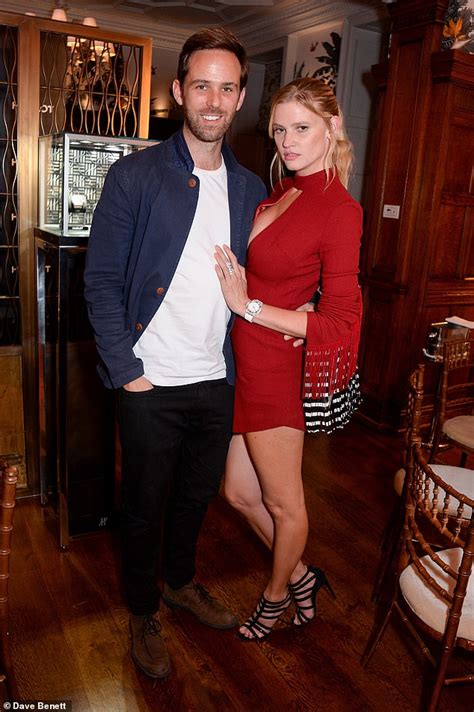 Lara stone and david grievson are officially husband and wife (picture: Lara Stone sizzles in sexy scarlet dress with keyhole cut ...