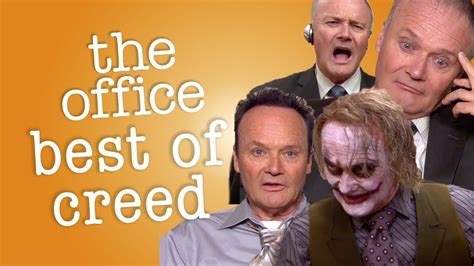 Breathing becomes a rhythmic melody of inhalations and exhalations. Best of Creed | Creed the office, Funny people, Funny moments
