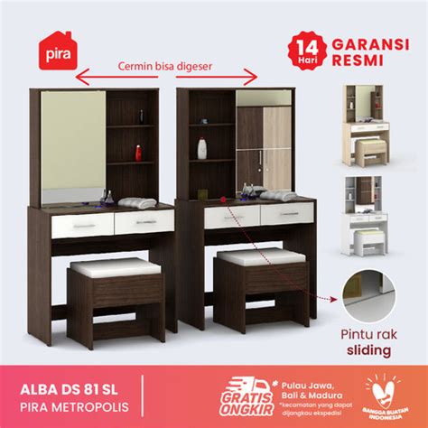 Promo Pira Metropolis Alba Ds 81 Sl Meja Rias American White Kab