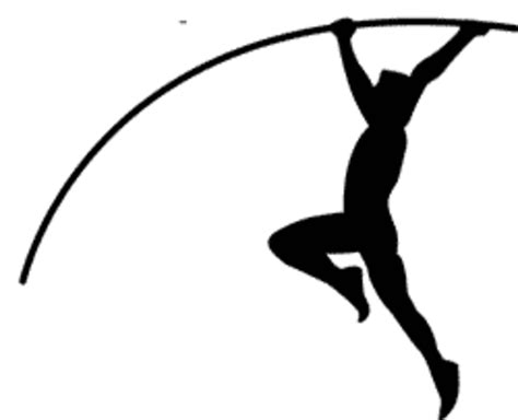 Pole Vault Silhouette