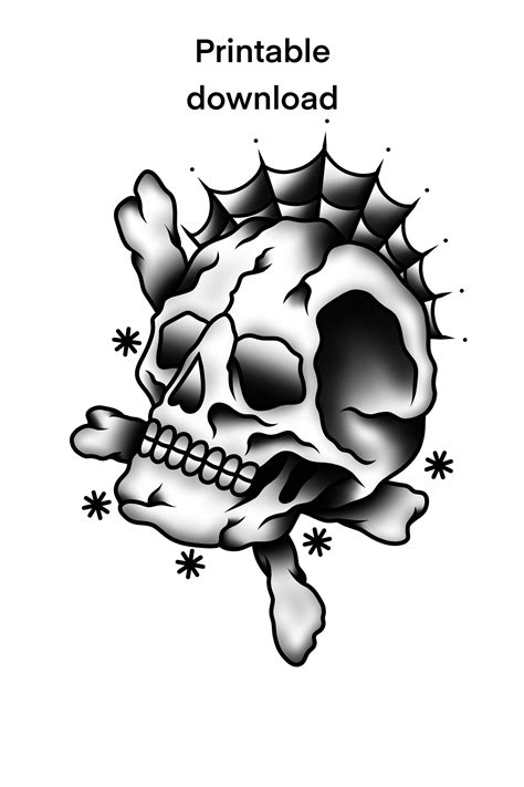 Easy Skull Tattoo Designs