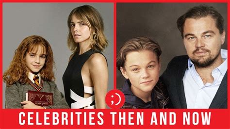 27 Celebrities With Their Younger Selves Celebrities Then And Now Vrogue