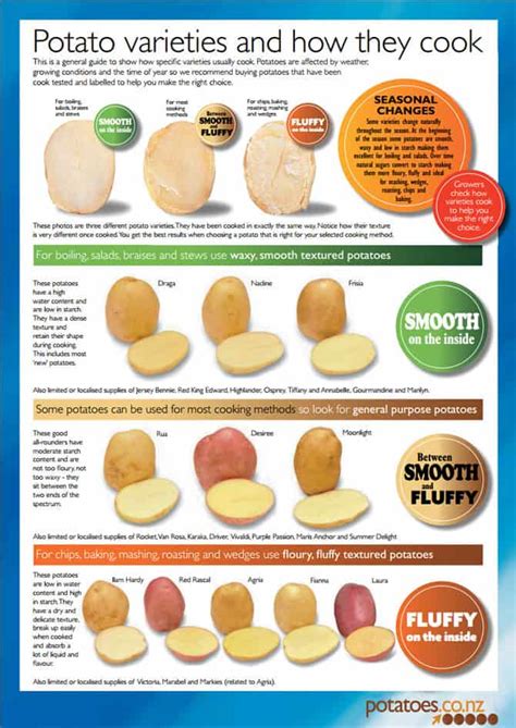 Potatoe Know How Varieties And How Cook Potato Varieties Poster