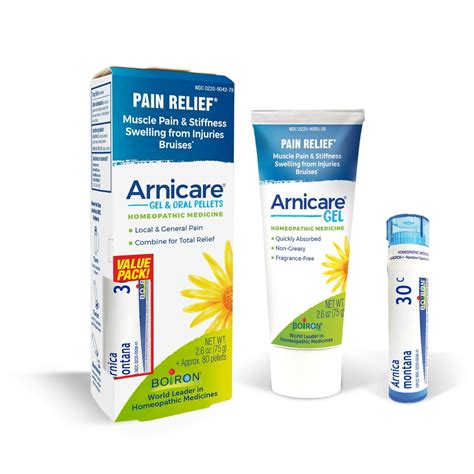Boiron Arnicare Gel 26 Ounce And Arnica 30c Value Pack Homeopathic