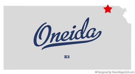 Map Of Oneida Ks Kansas