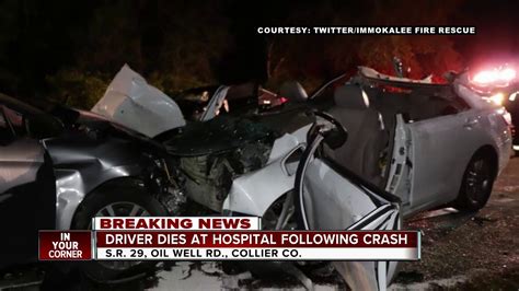 One Driver Dead After 3 Car Crash On State Road 29 In Collier County
