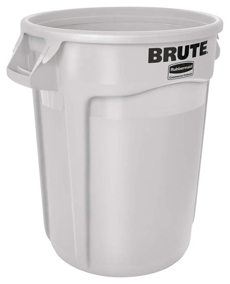 Rubbermaid Commercial Products Fg263200wht Brute Heavy Duty Round Trash