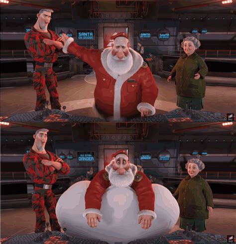 In Arthur Christmas Every Time Santa Presses A Button On The S 1 The