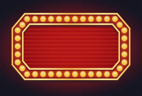 Marquee Lights Vector Art Icons And Graphics For Free Download