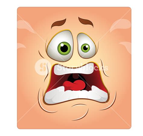 Scared Face Expression Box Smiley Royalty Free Stock Image Storyblocks