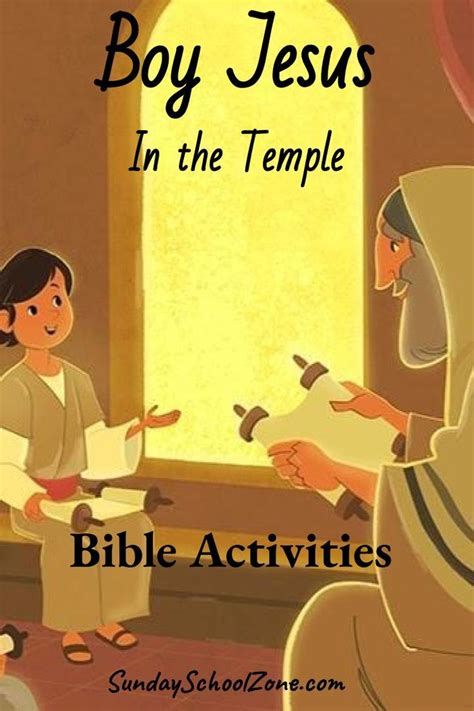 Free Boy Jesus In The Temple Bible Activities On Sunday School Zone