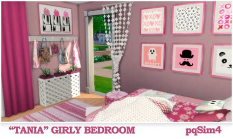 Pqsims4 Tania Girly Bedroom • Sims 4 Downloads