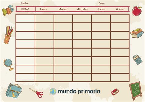 Modelos De Horarios Escolares Para Imprimir Vários Modelos