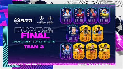 Fifa rttf fut items are upgraded throughout certain stages of the uefa champions league and europa league. EA launches RTTF team 3 in FIFA 21 Ultimate Team | Dot Esports