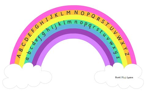 Free Printable Printable Rainbow Alphabet Letters Free Printable
