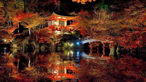 An Amazing Japanese Garden Colorful Nature