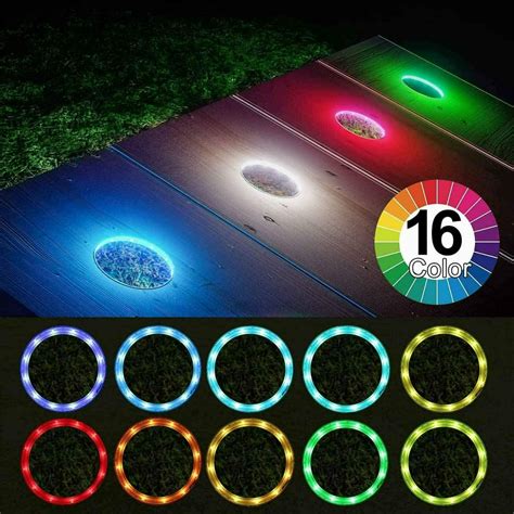 Cornhole Lights 16 Colors Change Cornhole Board Edge And Ring Led