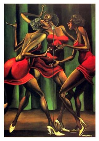 He is known for his work on number one (1969). Singin' Sistahs Original Art by Ernie Barnes :: PicassoMio