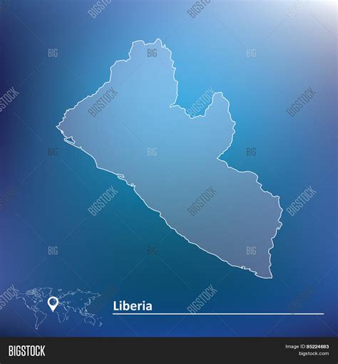 Map Liberia Vector Vector Photo Free Trial Bigstock