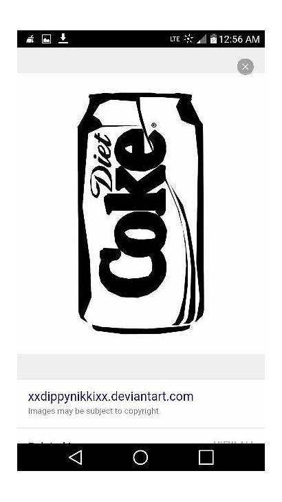 Coke Coloring Pages Diet Drink Cola Drawing