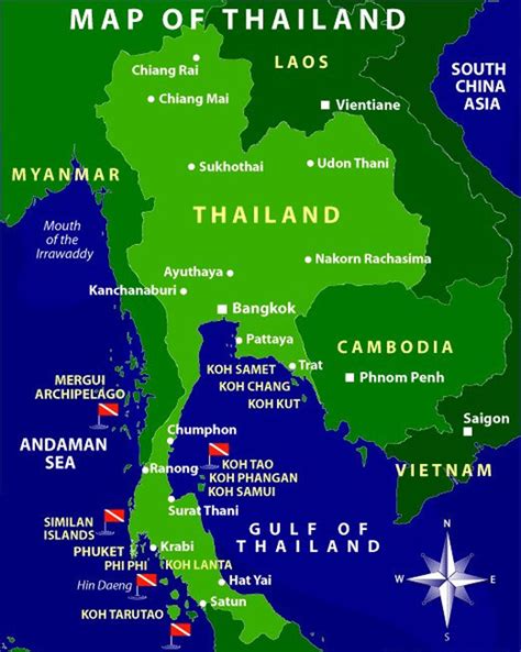 Thailand Beach Map