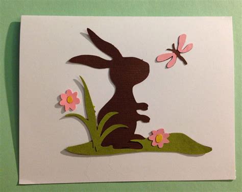 Simple Handmade Easter Card Cricut Kates Abcs Easter Cards