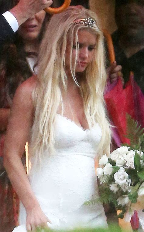 jessica simpson wows in white at ashlee s wedding see the pic e online au