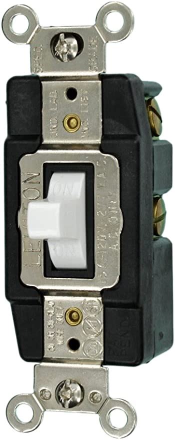 Leviton 1256 15 Amp 120277 Volt Toggle Double Throw Ctr Off