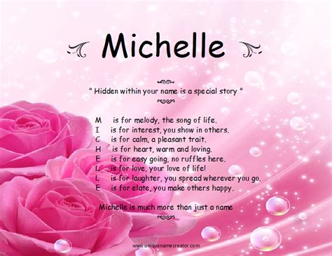 meaning of the female name michelle clipart