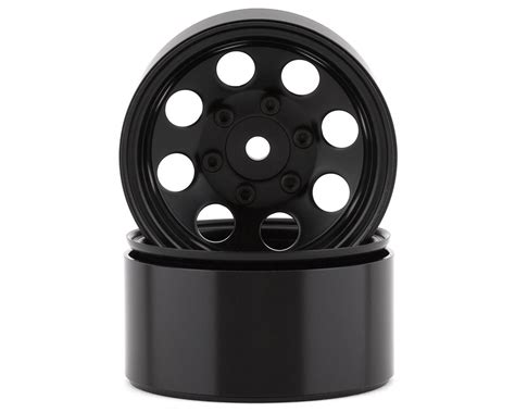 Ssd Rc 8 Hole 155” Steel Beadlock Crawler Wheels Black 2 Ssd00484
