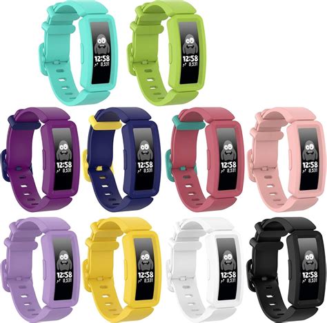 Watbro Compatible With Fitbit Ace 2 Bands For Kids 6 Soft Silicone