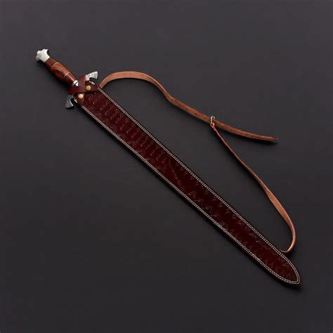 Handmade Full Tang Damascus Double Edge Dagger Swords