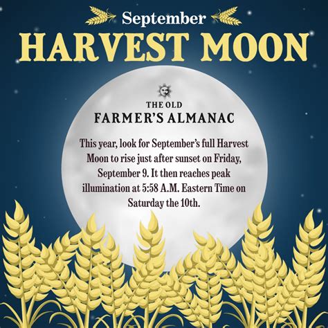 Learn How The Harvest Moon Got The Old Farmers Almanac
