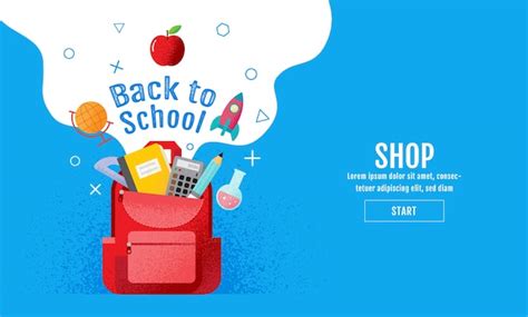 Premium Vector Back To School Sale Banner