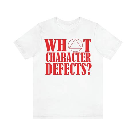 What Character Defects Alcoholics Anonymous Graphic Tee Etsy
