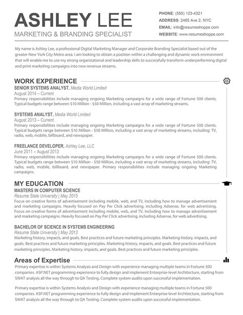 Free professional resume (cv) design template for all job seekers. The Ashley Resume | Creative DIY Resumes | Sample resume templates, Resume templates y Resume ...